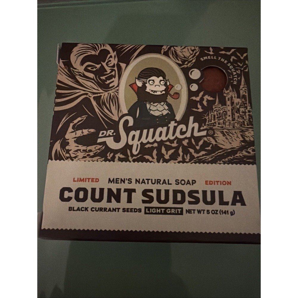 Dr. Squatch Count Sudsula Natural Soap Blackcurrant Cold Process 5 oz